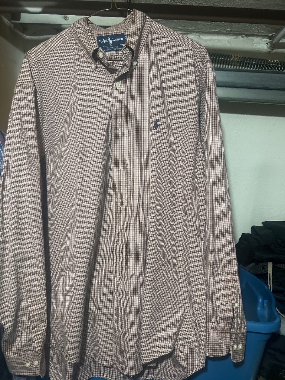 Polo Ralph Lauren Checkered Plaid Shirt 15 1/2 34-35